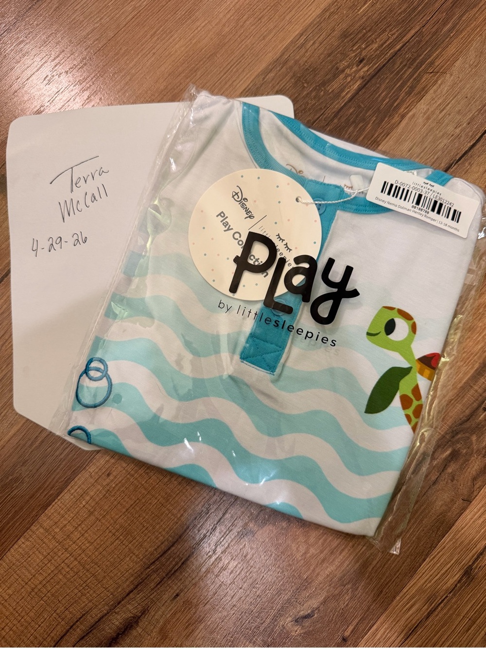 Little Sleepies Nemo Romper NIB 12-18mo